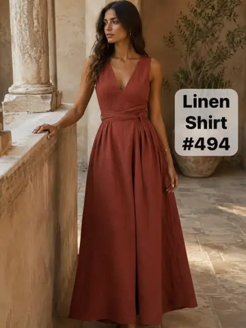 Linen Shirt #494 (1/2)